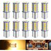 Defvnsy P21W 1156 BA15S Lampadina LED, bianco caldo 3000K, lampadine da 2W 12V per luci RV, luci di retromarcia, luci di stop, luci DRL, sostituzione lampadine per auto 1003 1141 7506 (confezione da