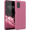 kwmobile Custodia Compatibile con Samsung Galaxy A03s Cover - Back Case per Smartphone in Silicone TPU - Protezione Gommata - rosa scuro