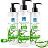 bleu & marine Bretania Gel di Aloe Vera 100% Naturale Idratante Pelle e Capelli. Gel Rassodante Corpo, Antirughe Viso, Lenitivo e Riparatore Pelle (Dopo Sole, Dopo Rasatura e Depilazione) - 3 x 200 ml