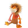 SIGIKID 42844 - Peluche a forma di leone, patchwork Sweety, per giocare e coccolare, in morbido mix di materiali, per neonati e bambini, ragazzi e ragazze da 0 mesi a 8 anni, multicolore, leone, 32 cm