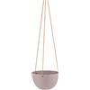 AmeliaHome Vaso da fiori in ceramica da appendere, decorazione Lokai cacao
