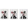 Roccobimbo Excelsa Set 3 Bicchieri Looney Tunes Silvestro Cl 25