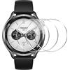 FDHYFGDY 3 pezzi Proteggi Schermo per Xiaomi Watch S4 1.43 pellicola protettiva, [Copertura Totale] Pellicola Sottile Composita HD, Piegatura Libera, [AntiGraffio] per Xiaomi Watch S4 - Trasparente