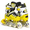 Scale Sports - Pattini in Linea Regolabili con Ruote Luminose per Bambini e Adulti - Pattini a Rotelle per Bambini (Giallo) - Taglia M (UK 2-4.5 / EU 34-37)