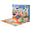 Hot Wheels - Calendario dell'Avvento 2025, 24 finestrelle numerate con sorprese a tema Natale, 10 macchinine, 10 clip e 14 accessori inclusi, giocattolo per bambini, 3+ anni, JCB47