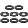 PATIKIL Distanziale Alluminio M8 8pz Spaziatori Metallici Alluminio 8,2 Mm ID x 16 Mm OD x 2 Mm L Vite Distanziale Alluminio Distanziatore Rotondo per Bulloni a Vite 1/3 o M8 Nero