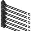 GUUZI 6Pcs 12V-24VDC 110-220VAC Interruttore a Pulsante Impermeabile, Interruttore a Pulsante Autobloccante per Illuminazione Esterna, Nero