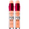 Maybelline New York Il Cancella Età Correttore Liquido Colore 02 Nude + 121 Light Honey per Occhiaie Imperfezioni e Piccole Rughe con Applicatore a Spugnetta - Set da 2