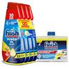 Finish Kit Lavastoviglie; Finish Powergel Detersivo Lavastoviglie Lemon 120 Lavaggi, Curalavastoviglie Limone 250ml