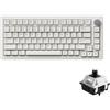 Akko 5075B Plus Air 75% Tastiera Meccanica Montaggio Guarnizione Hot Swap RGB Wireless/Bluetooth/Wired Tastiera da gioco con PBT Dye-Sub Cherry Profile Keycaps per Mac/Win/Web (V3 Piano Pro Switch)