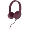 Kygo A4/300 Cuffie Wireless On-Ear (Cuffie Bluetooth pieghevoli con microfono per iPhone iOS e Android, 16 ore di durata della batteria) Rosso
