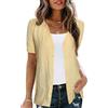 Totatuit Cardigan da Donna Estivo Bolero Giacca Elegante a Maniche Corte Bottoni Leggeri Mezza Manica Elegante Scollo A V per Abito