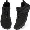 Acfoda Scarpe Barefoot Uomo Donna Scarpe da Trail Running Trekking Hiking Traspirante Antiscivolo Scarpe Nero 40