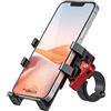 Tiakia 6 Artigli Supporto Telefono Bici, 360° Rotazione Porta Cellulare Moto, Alluminio Porta Telefono Bicicletta, Portacellulare Bici Manubrio 4.5-7.0 pollici Smartphones