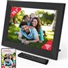 Majority Cornice fotografica digitale Wifi 10,1" | 32GB, touchscreen, rotazione automatica e sensore di movimento | widget meteo e calendario | slot per schede di memoria, telecomando incluso | CLICKid SNAP10