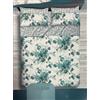 Corredocasa Completo Letto Lenzuola in Pile Coral Soffice Caldo Top QUALITA'- Set Sotto Sopra e Federe Fantasia Super Extra Morbido per un Caldo Inverno - Singolo, Fiori Verde Smeraldo