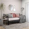 Gecheer Telaio Divano Letto Estraibile Nero in Metallo 90x200 cm,Struttura,Telaio,Letto,Giroletto,Singolo,Matrimoniale,Struttura Letto,Moderna,Letto con Doghe,J324764
