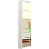 AVANTI TRENDSTORE - Koblenz - Scarpiera con Specchio e con 5 vani a ribalta in Laminato, in 2 Colori Diversi Disponibile, Dimensioni: Lap 58x177x17 cm (Bianco)