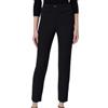 Elisabetta Franchi Pantaloni Slim in crêpe con placca Logo Nero