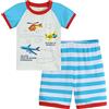 CM-Kid 2 Pezzi Baby Autunno Inverno Pigiama Maniche Lunghe Pigiama Baby Dinosauro Cotone T-Shirt Pantaloni Set (3anni)