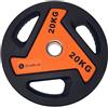 Sveltus 3813 Disco per Barra Unisex Adulto, Arancione/Nero, 20 kg