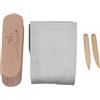 Qcwwy Kit Batacchio da Sarto, Batacchio Professionale in Legno per Trapuntatura con Protezione da Stiro, Strumento per Batacchio da Cucito, Penna per Osso, per Stirare le Pieghe del Cucito, Sarta