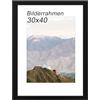 RUN HELIX Cornice 30x40 cm in legno, Portafoto 30x40 per stampa 30x40! (Nero)