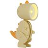 Dudùu Mini Lampada da Tavolo Pieghevole a LED, Luce Calda, Tascabile, per Lettura, Comodino o Scrivania, forma di Dinosauro (Crema)