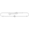 Thomas Sabo Infinity AK0036-051-14-L27V - Cavigliera in argento sterling con zirconi e simbolo dell'infinito, lunghezza da 22 cm a 27 cm, Mittelgroße, Argento sterling, Zirconia cubica