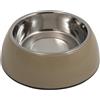 JACK AND VANILLA, Elegante Ciotola Antiscivolo in Acciaio Inox, per Cani e Gatti Piccoli, capacità 480 ml, Dimensioni Ø17,6 x 6,1 cm, Facile da Pulire e Durevole, Modello Bon Appetit