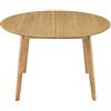 Miliboo - Tavolo da Pranzo Design Rotondo allungabile Quercia Leena
