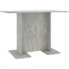 Pxznbe Tavolo da Pranzo Cucina Grigio Cemento 110x60x75 cm in Truciolato Stile Minimalista Tavolo da Salotto Ristorante Zona Pranzo per Posizionare Cibi Bevande Altri Oggetti Decorativi