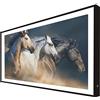 CCRETROILUMINADOS Quadro con cornice in legno laccato nero retroilluminato Cavalli