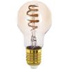 EGLO connect.z Smart Home lampadina Led E27, design vintage, A60, ZigBee, app e controllo vocale, dimmerabile, colore della luce regolabile, 360 lumen, 5 W, ambra