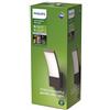 Philips LED Lampada a parete Splay, Grado di protezione IP44, Luce Bianca Naturale 4000K, Antracite