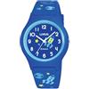 Lorus Orologio per bambini al quarzo in plastica con cinturino in silicone, Blu - RRX45HX9