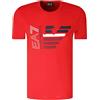 Emporio Armani Maglietta T-Shirt Uomo EA7 3KPT22 PJ6EZ, Manica Corta, Girocollo (Rosso, L)
