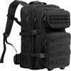 ProCase Zaino Tattico Militare 40 Litri, 3 Giorni Zaino da Viaggio Grande Capacità per Caccia, Trekking e Campeggio e Altre Attività All'aperto - Nero