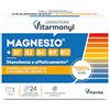 Vitarmonyl Magnesio e Gruppo B - Con Vitamina B12, Vitamina B6, B1 e B2 - Per il Normale Funzionamento del Sistema Nervoso - Stanchezza Fisica e Mentale - 24 Compresse Effervescenti - Vitarmonyl