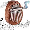 LWZko Thumb Piano, Kalimba Portatile, Mini Thumb Piano, Mini Kalimba Thumb Piano, 8 Tasti Kalimba, Mogano 8 Chiave Mini Portatile Pocket Thumb Piano per Kid Gift, Music Beginner