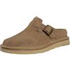 Clarks Solsbury Mule, Sandali a Ciabatta Uomo, Dark Sand Suede, 46 EU