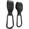 Baby Uma Ganci per Passeggino Porta Borse in Similpelle - Ganci Passeggino Universali, Antiscivolo, Fino a 5 kg, Accessori Neonato