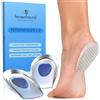 FERSENFREUND© Solette per sperone calcaneare, con suola antiscivolo, in gel al 100% in vero silicone, con cuneo in gel per scarpe, tallone, solette in gel (uomo)