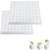 Taicols 200 Pezzi Spugna Idroponica Pianta Strumento di Giardinaggio Spugne Serra Spugna Idroponica per Piccola Crescita Bud Grow Seedlings per Coltivazione di Compresse Soilless Piantagione