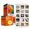 Clikoze Set di 64 pellicole fotografiche a colori per fotocamera istantanea con Polaroid Go Film e album fotografico Clikoze Wall