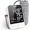 Scian sfigmomanometro a braccio domestico, sfigmomanometro automatico, braccio largo 22-42 cm, trasmissione vocale, ampio display a LED, 2 memorie 200 utenti, cavo C