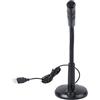Toyvian 1pc Microfono a Condensatore Usb Gaming Recording Mic Sound Noise Filtering per Computer Portatile