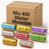 ALEJANDRO FUENTES AF® Mix 400 Blister Monete | 50 Blister Monete 1 2 5 centesimi + 50 Blister Monete 1 e 2 euro + 50 Blister Monete 10 20 centesimi | Conta Monete Euro (50 blister per monete)