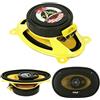 Pyle COPPIA DI ALTOPARLANTI DIFFUSORI PLG46.3 4 x 6 10 X 15 CM 100 X 150 MM 4X6 DA 180 WATT RMS E 360 WATT MAX PREDISPOSIZIONE AUTO SISTEMA A 3 VIE TRIASSIALI PER ALLOGGIAMENTI STANDARD