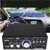 DIKAMAN Amplificatore, amplificatore per auto, 200W + 200W HIFI Amplificatore Amplificatore di potenza Supporto Telecomando FM USB SD Treble Bass Home Theater Amplificatori